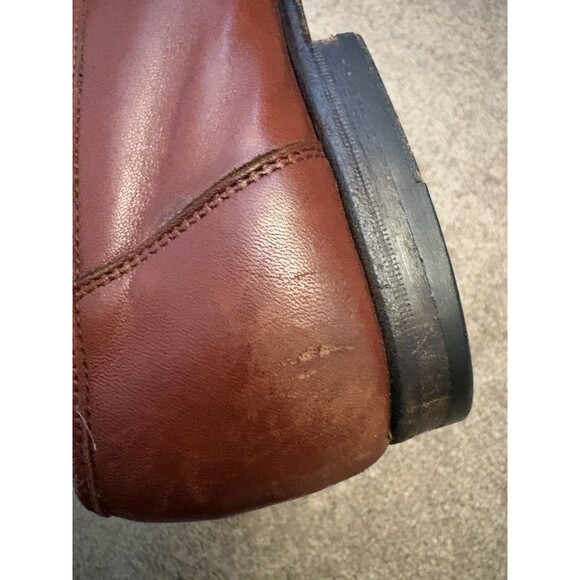 Santoni Men’s Brown Leather Penny Loafers US Size 9D Dress Shoes Made In Italy main image 12